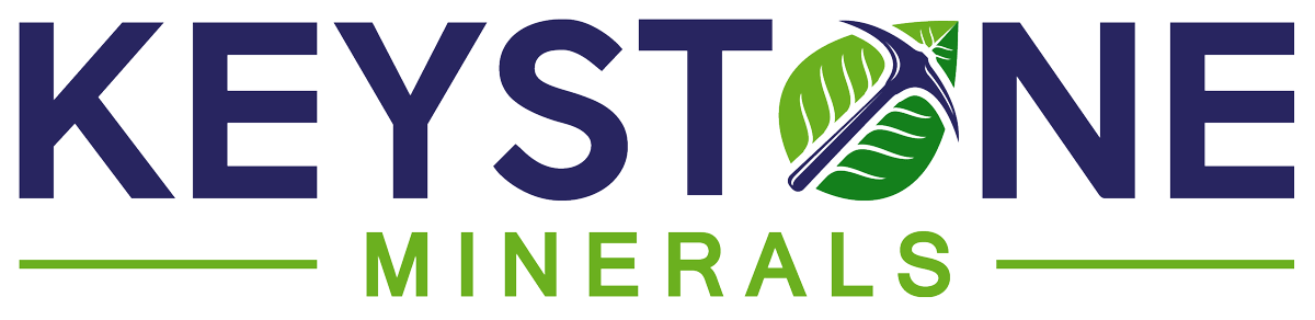 Keystone Minerals logo for gypsum mine